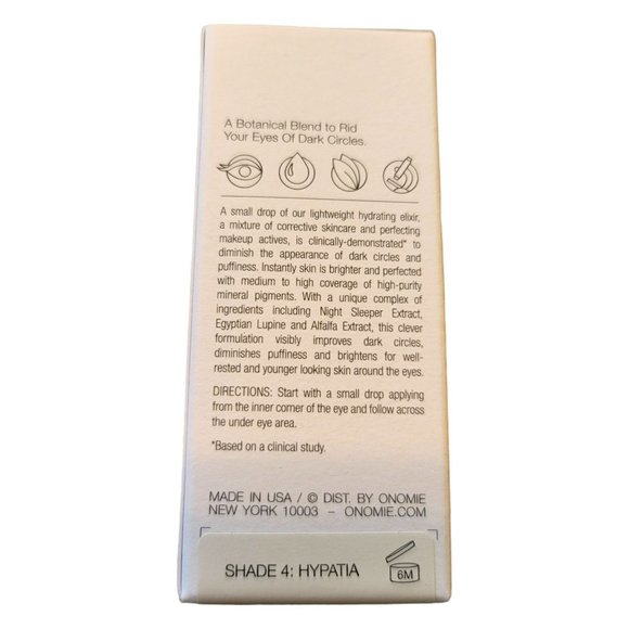 Onomie Bright Concealing Elixir Hypatia Dark Circle Makeup For Eyes 10ml JJ3350 - Picture 5 of 7